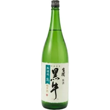 黒牛 純米 無濾過生原酒　1.8L瓶